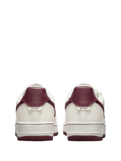 air force 1 07 low white dark red x supreme x the north face